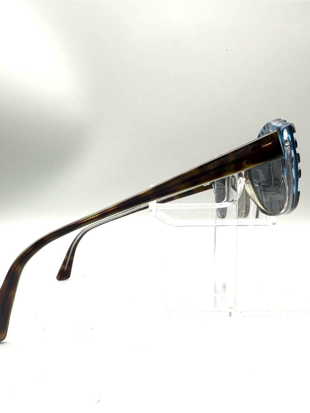 Jean Lafont Paris Tarentelle 675 Eyeglasses Tortoise Blue Polka Dot France 53mm - Picture 3 of 6